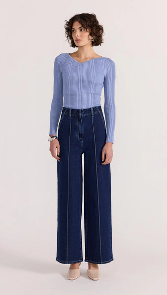 STAPLE THE LABEL - LENNOX HIGH WAISTED JEANS - INDIGO