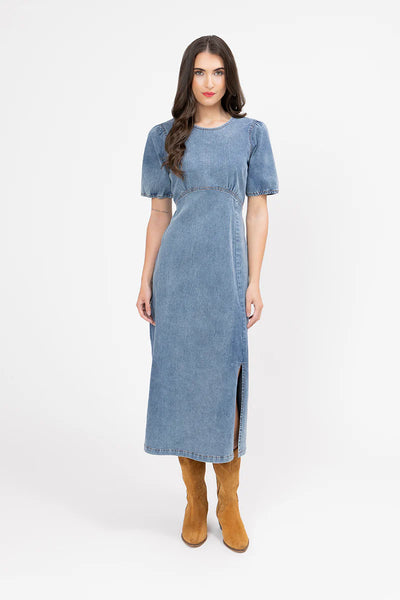 LEILA + LUKA - MAYA DRESS - WASHED BLUE