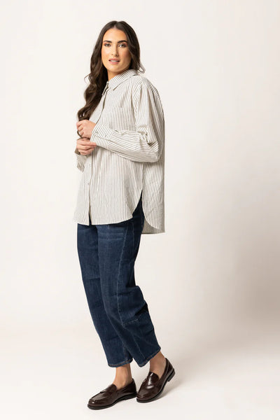 LEILA + LUCA ESSENTIAL SHIRT - STRIPE