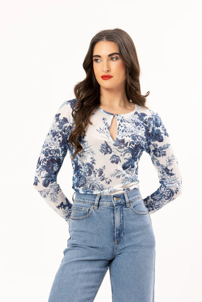 LEILA + LUCA - LOVEABLE MESH TOP - MESH CHARM