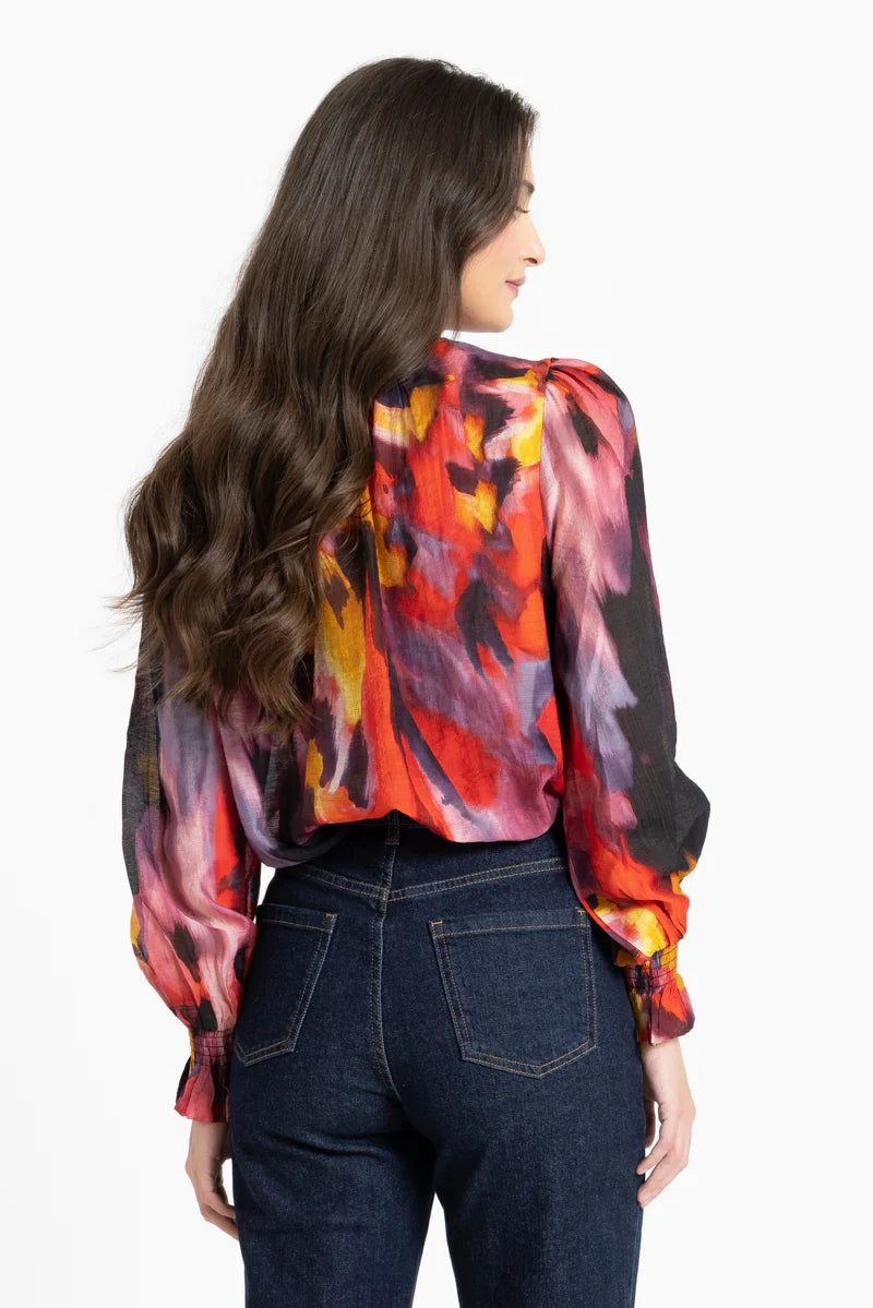LEILA + LUCA NEW YORK TOP - MULBERRY BURST