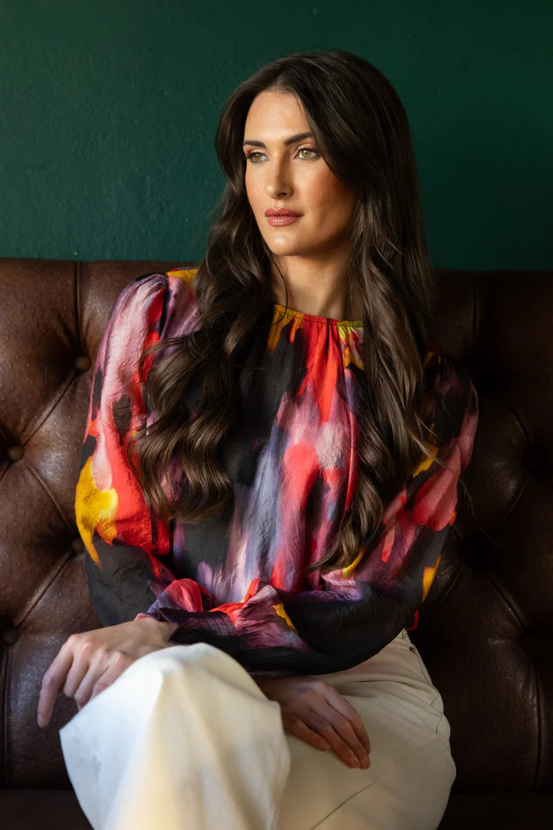 LEILA + LUCA NEW YORK TOP - MULBERRY BURST