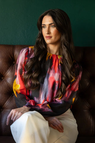 LEILA + LUCA NEW YORK TOP - MULBERRY BURST