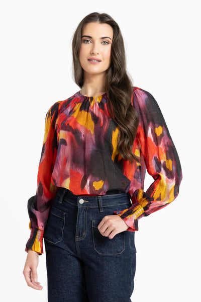 LEILA + LUCA NEW YORK TOP - MULBERRY BURST
