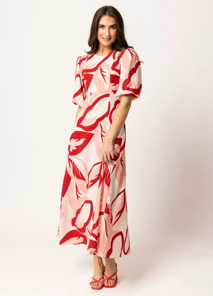 LEILA + LUCA - SOLTICE DRESS - SANGRIA