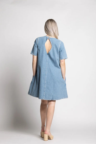 LTB  BETSEY MINI DRESS - DEANNE WASH