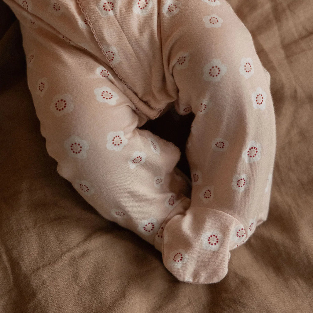 Nature Baby -   LUCY SUIT - FLORA STAMP ROSE DUST