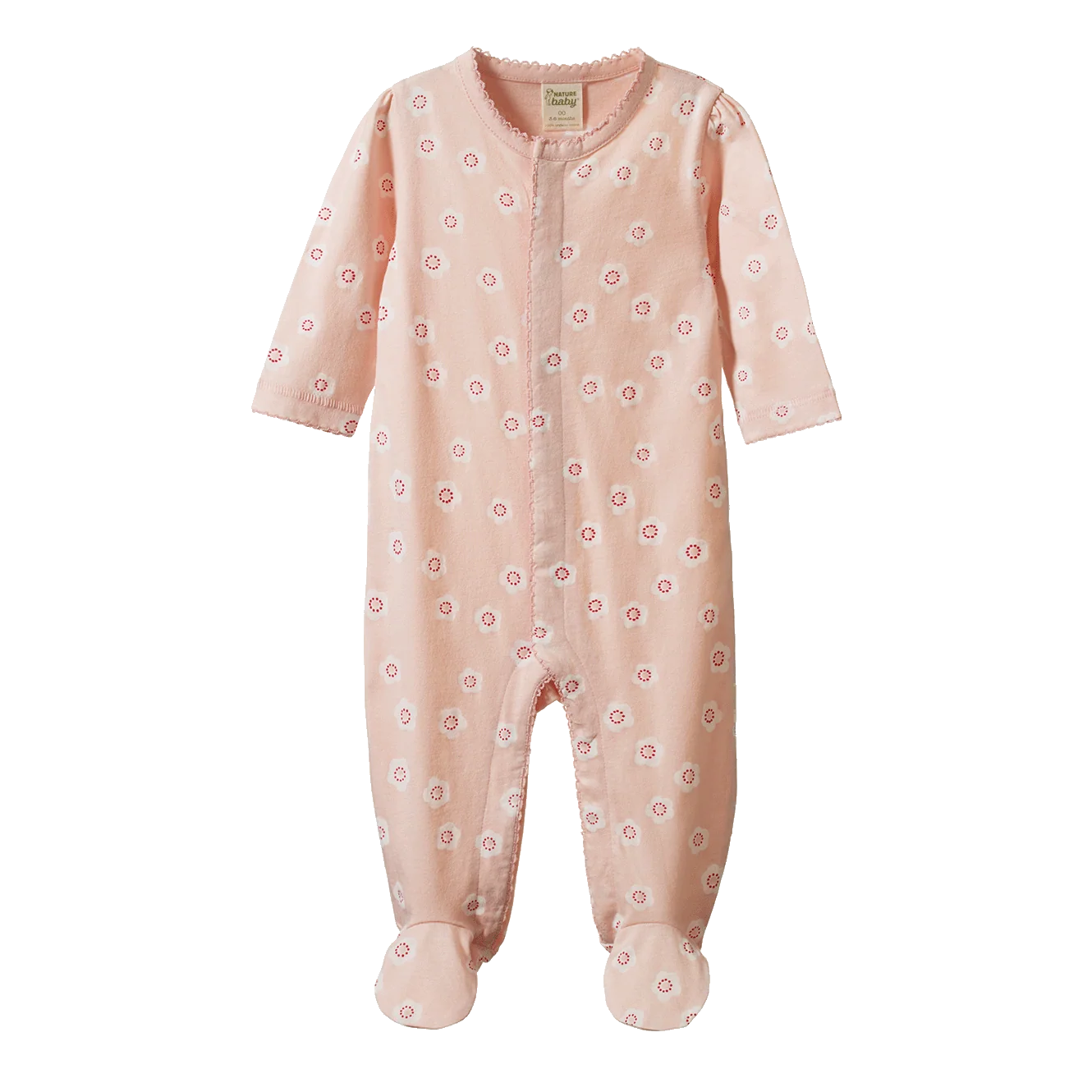 Nature Baby -   LUCY SUIT - FLORA STAMP ROSE DUST