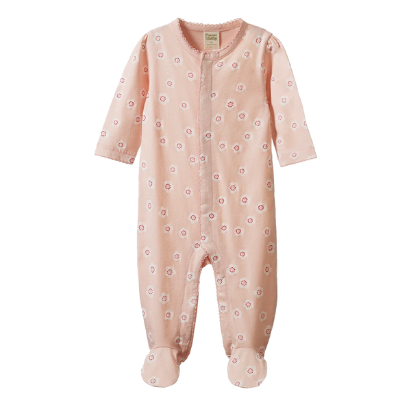 Nature Baby -   LUCY SUIT - FLORA STAMP ROSE DUST
