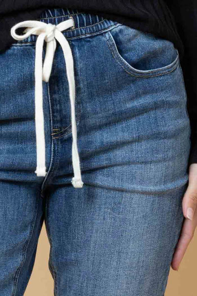Honey Denim  LARA CROPPED DENIM JEANS
