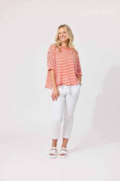 LEMON TREE - CANDELA KNIT - WHITE ORANGE