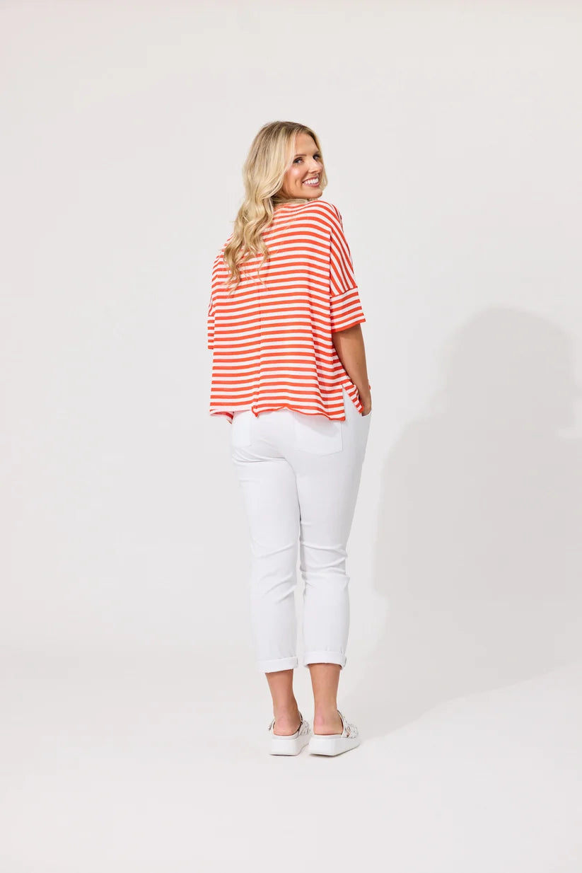 LEMON TREE - CANDELA KNIT - WHITE ORANGE