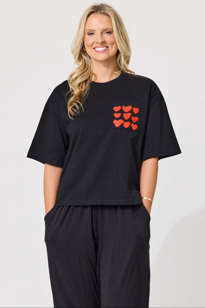 LEMON TREE - AMOR TEE - BLACK