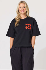 LEMON TREE - AMOR TEE - BLACK