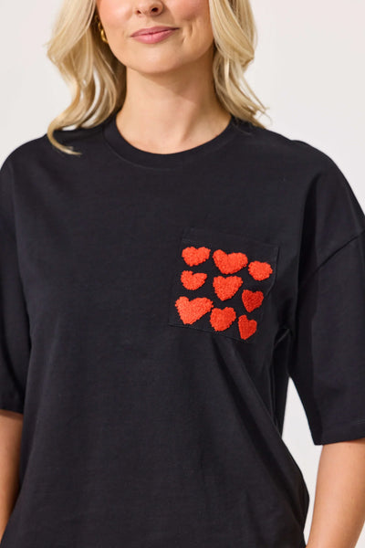 LEMON TREE - AMOR TEE - BLACK