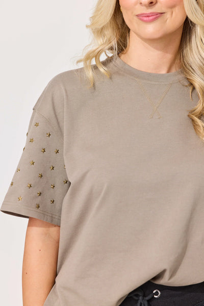 LEMON TREE - STARDOM TEE - MUSHROOM