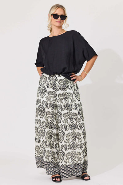 LEMON TREE - ALESSA TOP - BLACK