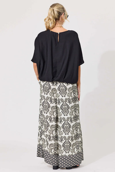 LEMON TREE - ALESSA TOP - BLACK