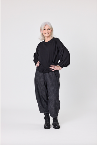 LEMON TREE - LOVISA TOP - BLACK