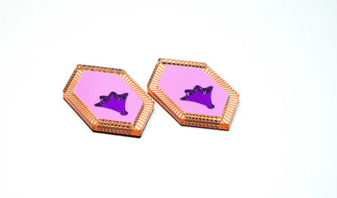 LOVER LOVER IVY STUD - FUCHSIA/PURPLE