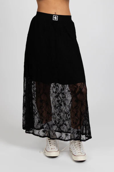 FEDERATION - LACE IT SKIRT - BLACK