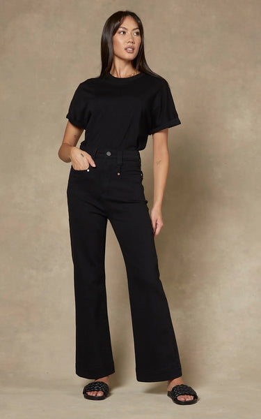 DRICOPER - MAARTE WIDE LEG JEANS - BLACK