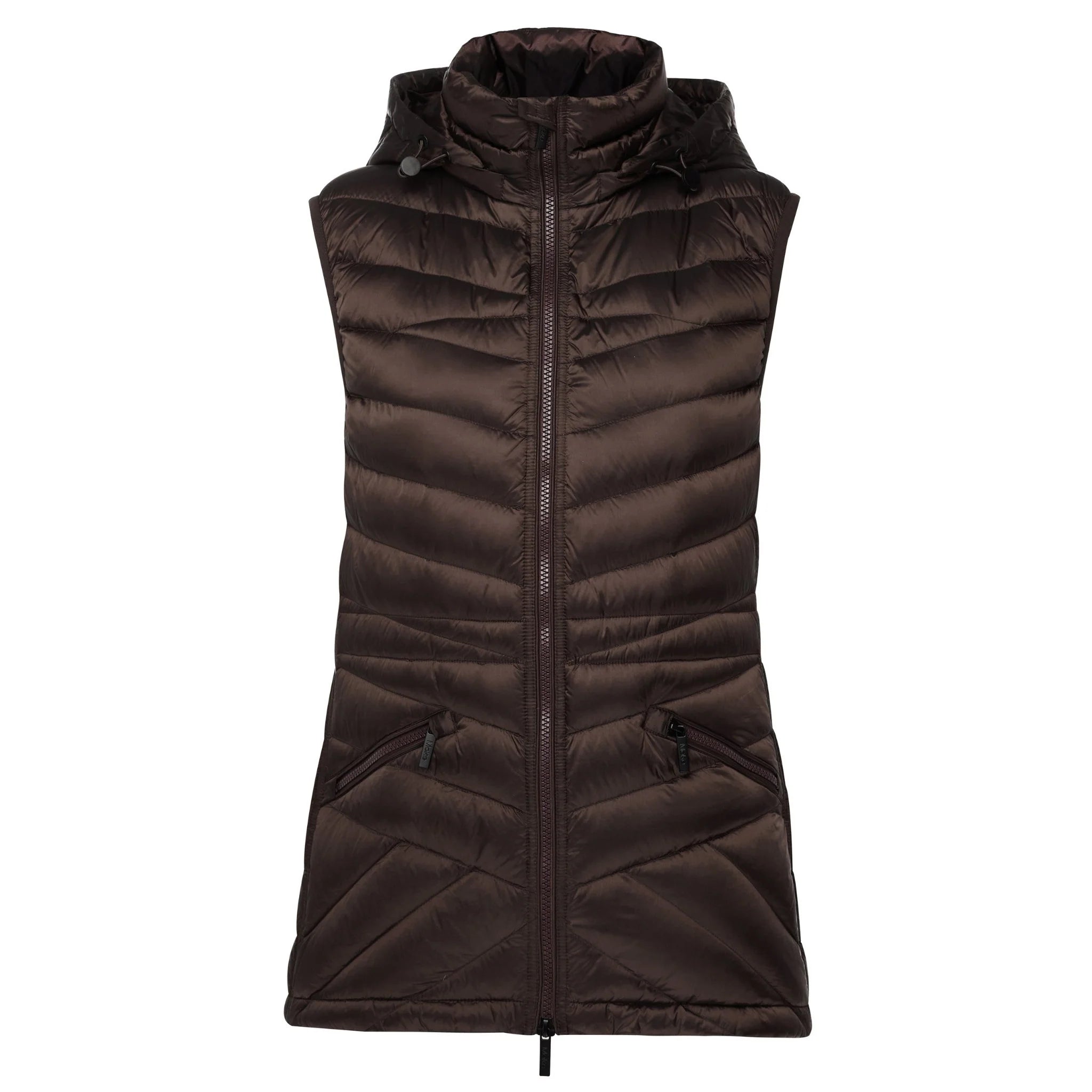 MOKE - MARY CLAIRE - WOMEN'S 90/10 PACKABLE VEST - CHOCOLATE