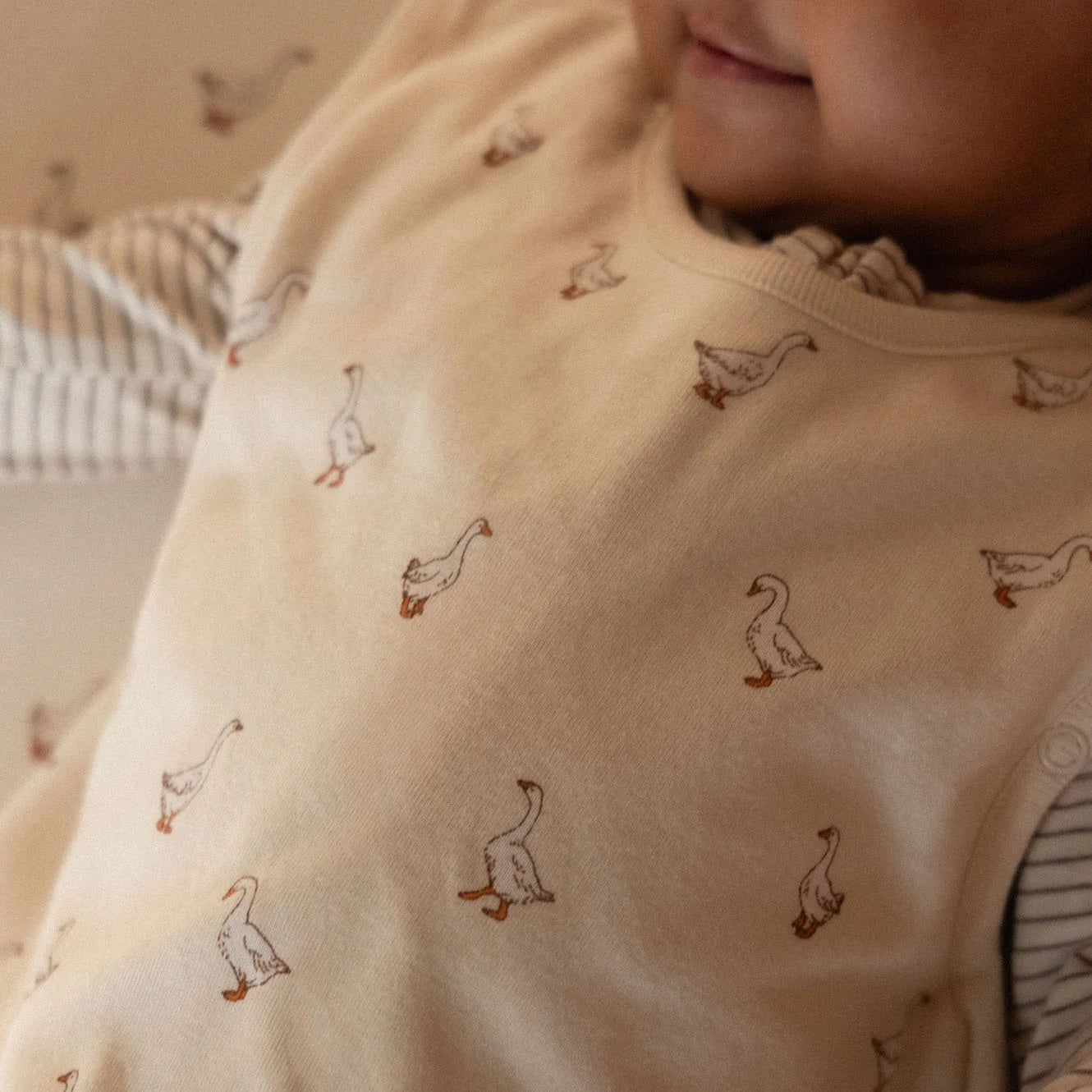 Nature Baby - Cotton Sleeping Bag -GOOSEY PRINT