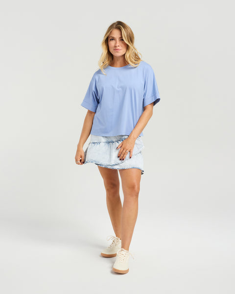 NMBR ROSE - CELINE T-SHIRT - BLUISH