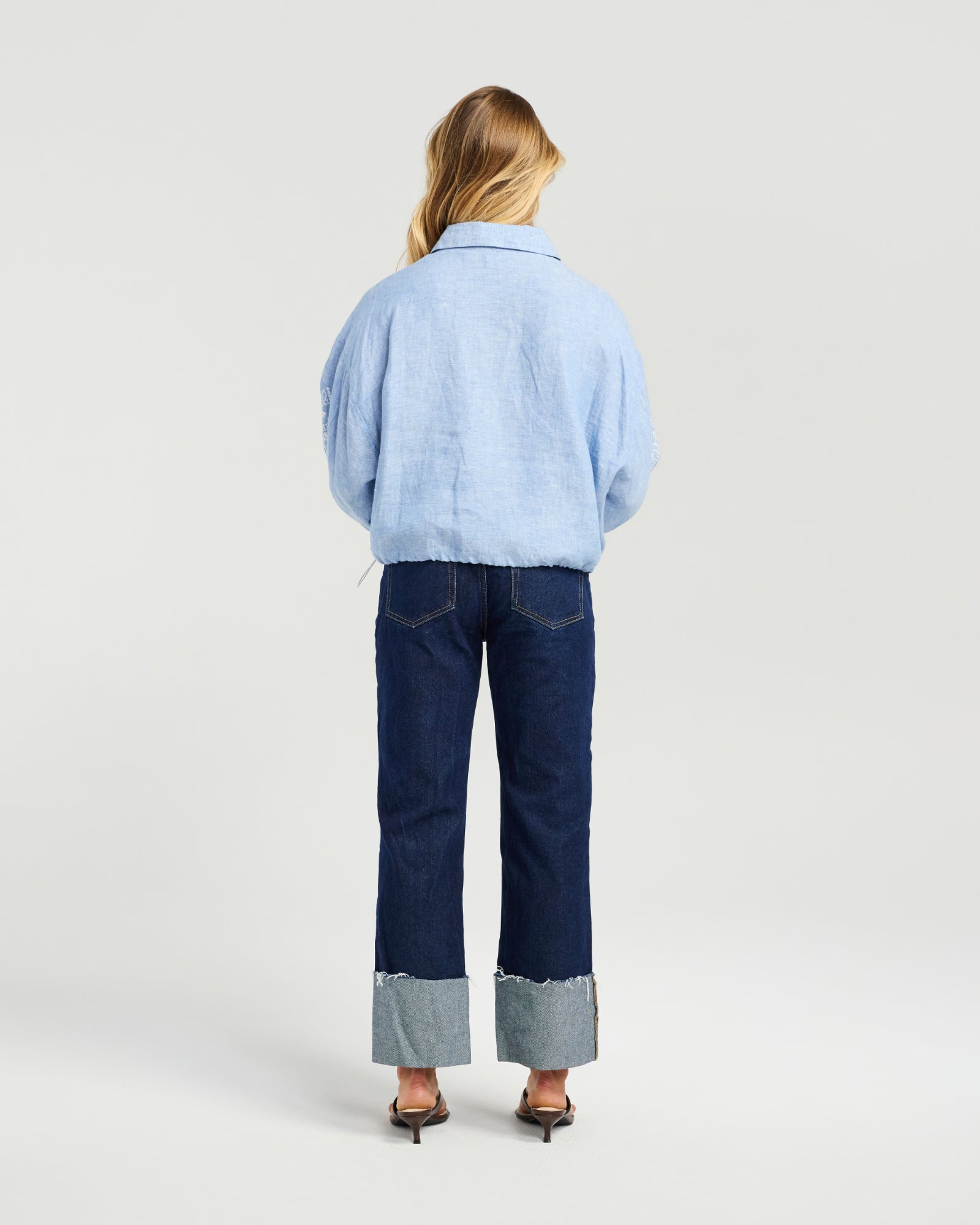NMBR ROSE - DALLAS JACKET - POWDER BLUE
