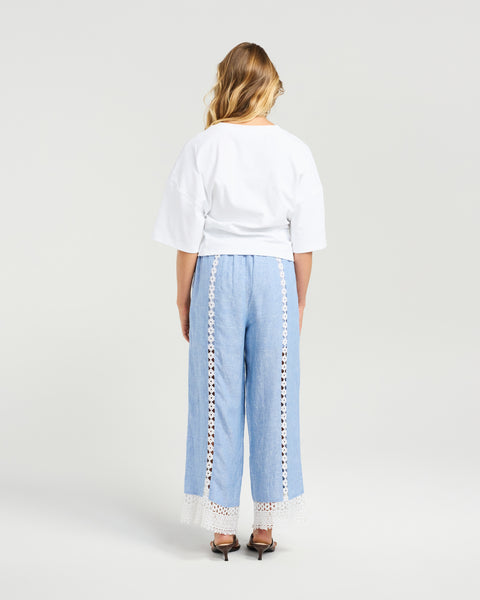NMBR ROSE - FLYNN PANT - POWDER BLUE