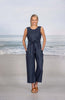 NOBLE WILDE - LINEN - LILY JUMPSUIT - PESTO (GREEN)