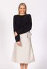NOBLE WILDE - LINEN - WOMEN'S WRAP SKIRT - SAND