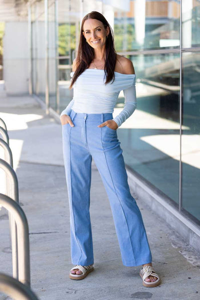 THE BAY - Navagio Trousers Denim Blue