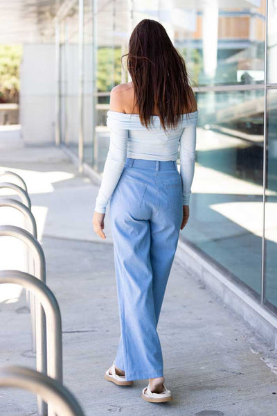 THE BAY - Navagio Trousers Denim Blue