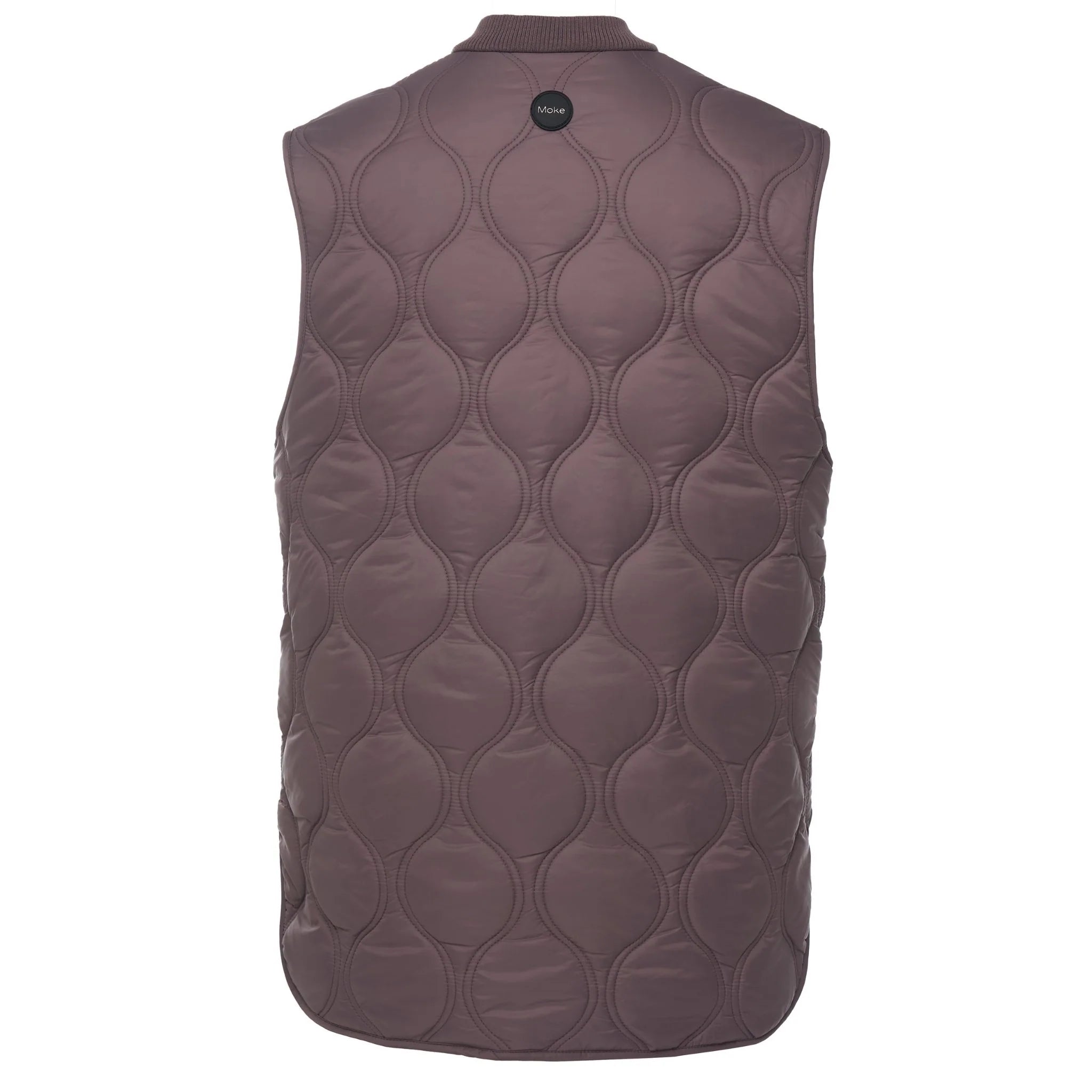 MOKE - NEVE WOMEN'S QUILTED VEST - COCOA POWDER