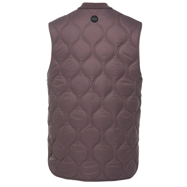MOKE - NEVE WOMEN'S QUILTED VEST - COCOA POWDER