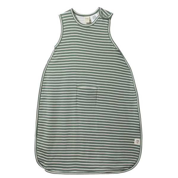 Nature Baby - Cotton & Merino Sleeping Bag - NETTLE STRIPE