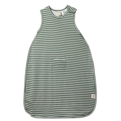 Nature Baby - Cotton & Merino Sleeping Bag - NETTLE STRIPE
