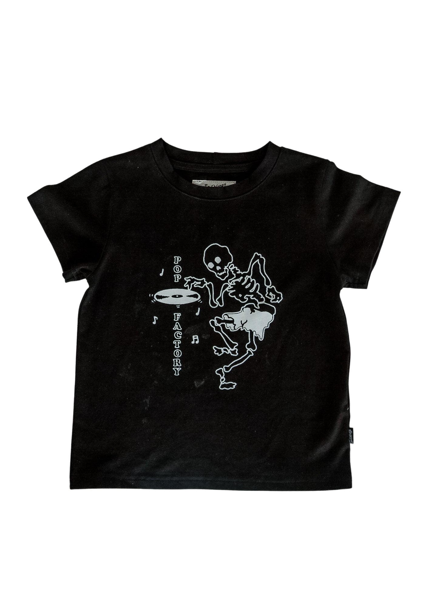 POP FACTORY - CLASSIC TEE - SKELETON BLACK