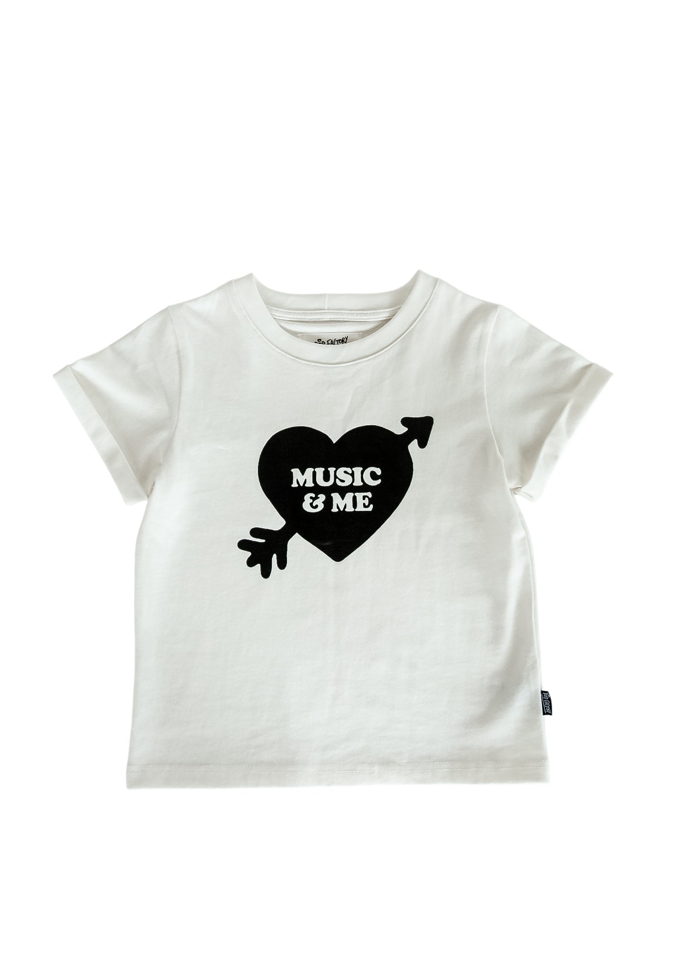 POP FACTORY - CASUAL TEE - MUSIC & ME WHITE