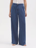 NICE THINGS PALOMA S - STRIPED DENIM TROUSERS - DENIM