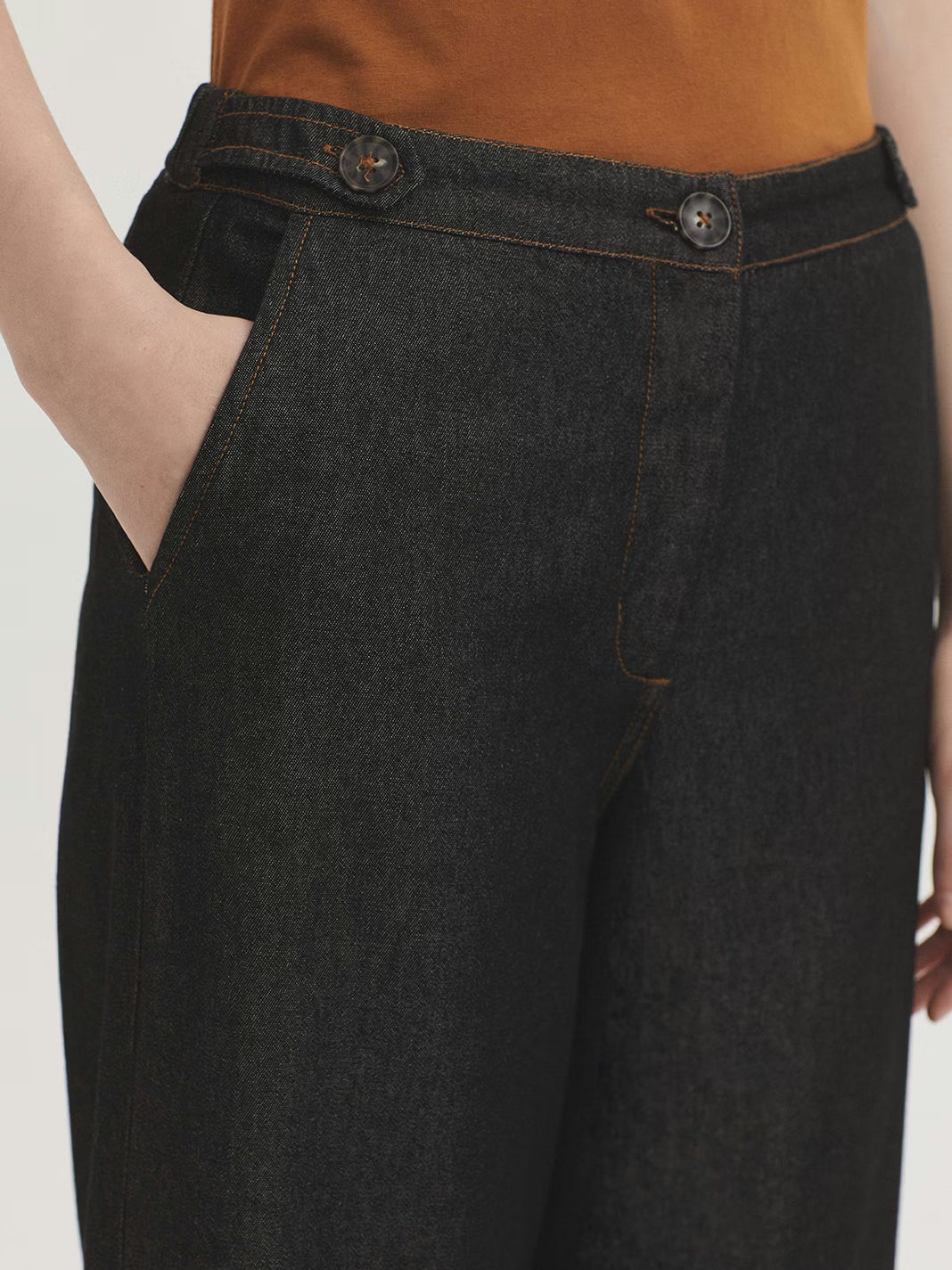 NICE THINGS - TROUSER - GREY DENIM