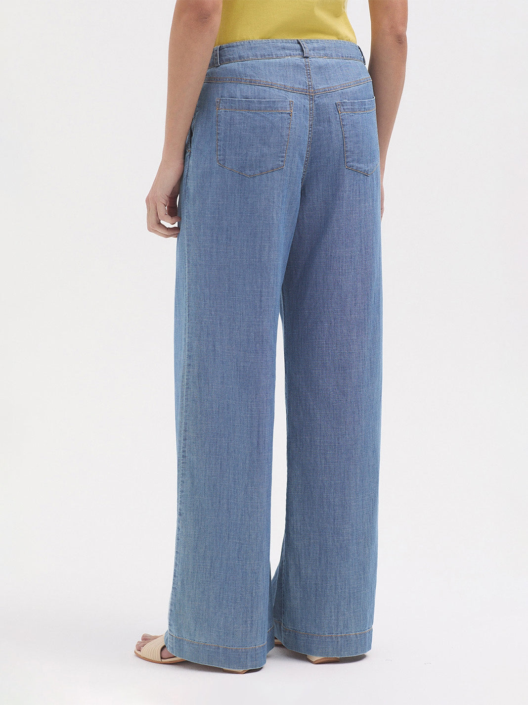NICE THINGS PALOMA S  - DARTED DENIM TROUSERS - LIGHT DENIM