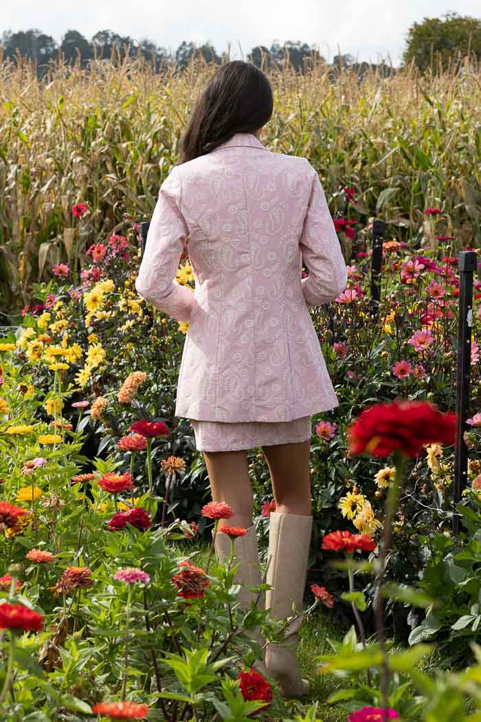 AUGUSTINE - VADA EMBROIDERED BLAZER - PINK