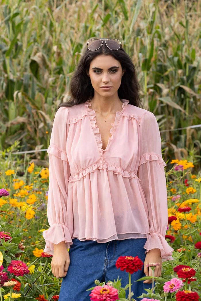 AUGUSTINE - SASHA BLOUSE - BLUSH