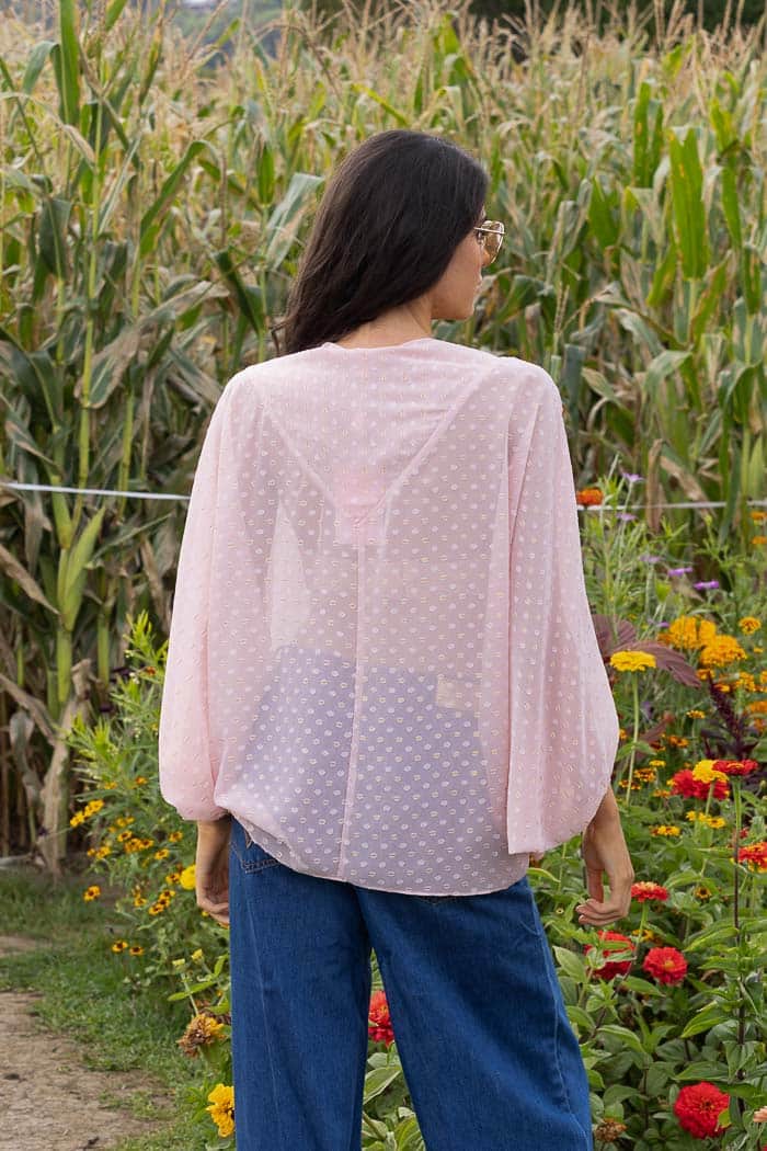 AUGUSTINE - MILEY SEQUIN TOP  - PEACH