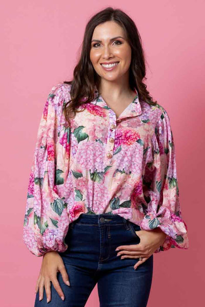 Augustine Noah Shirt - Hydrangea Pink