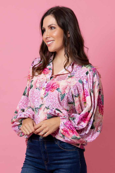 Augustine Noah Shirt - Hydrangea Pink