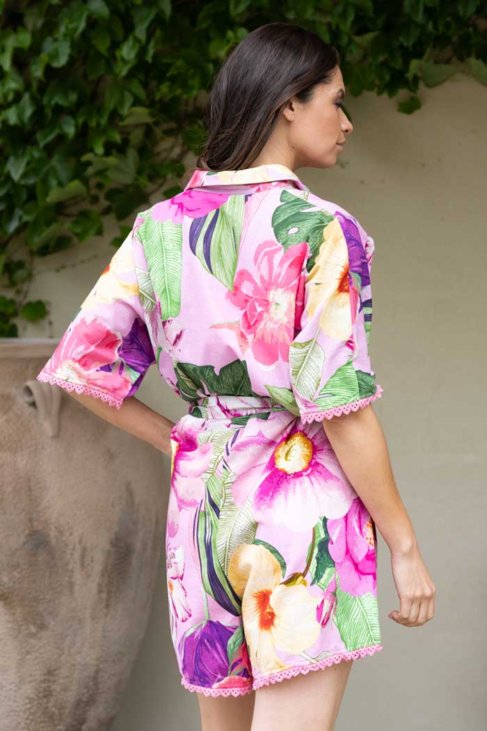 AUGUSTINE LAURA PLAYSUIT - FLORAL PINK